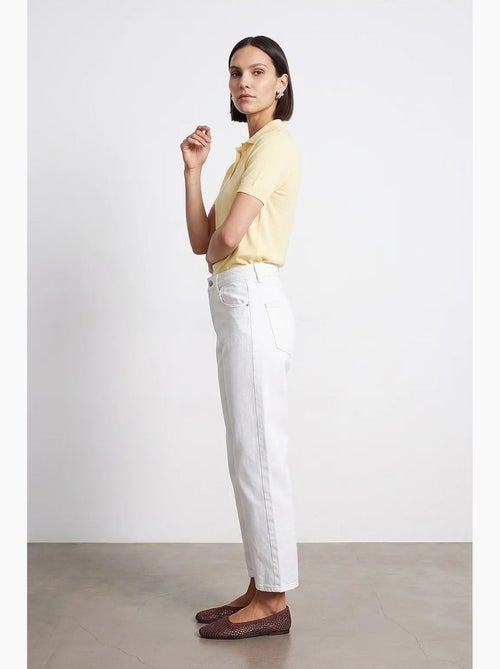 Jeans mom de cintura alta e perna larga dilvin - Kiabi Jeans mom de cintura alta e perna larga dilvin - Kiabi