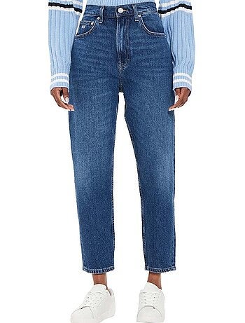 Jeans Mom Tommy Hilfiger Azuis para Mulher DW0DW19244
