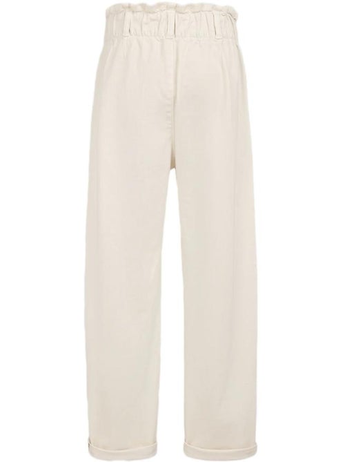Jeans paperbag branco para menina teddy smith - Kiabi Jeans paperbag branco para menina teddy smith - Kiabi
