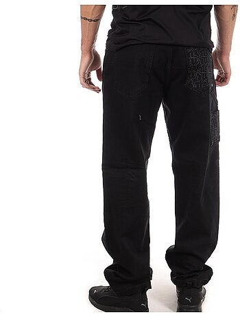 Jeans pretos masculinos kaporal roxe