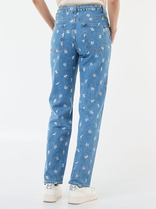 Jeans Regular Bordados - Kiabi