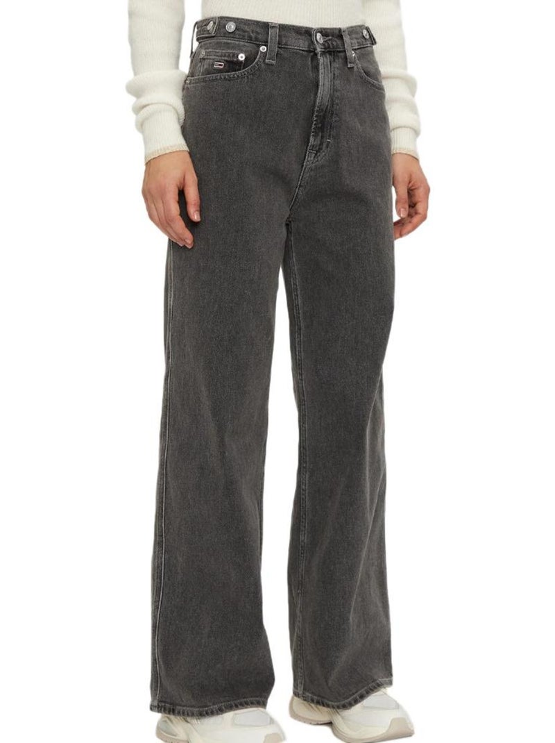Jeans Regular Tommy Hilfiger Claire Cinzento para Mulher Cinza-prateado - Kiabi