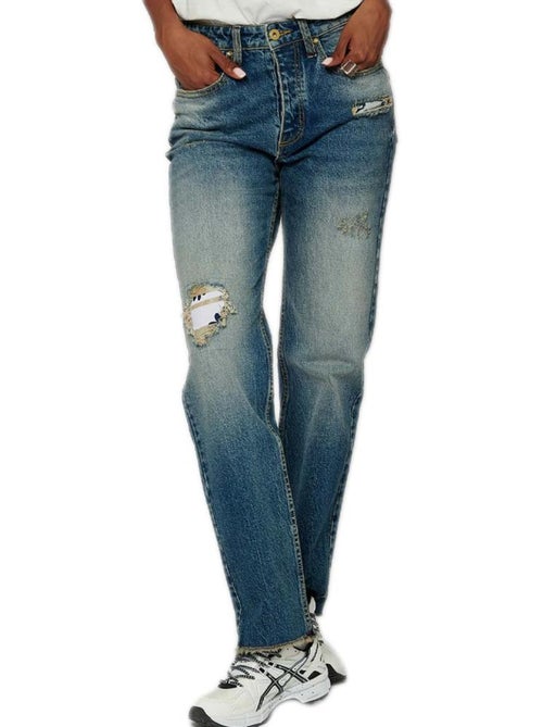 Jeans Retos Azuis Kaporal BEKKI para Mulher - Kiabi Jeans Retos Azuis Kaporal BEKKI para Mulher - Kiabi