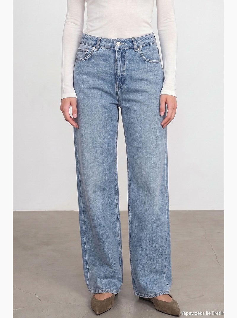 Jeans retos femininos dilvin Azul claro - Kiabi