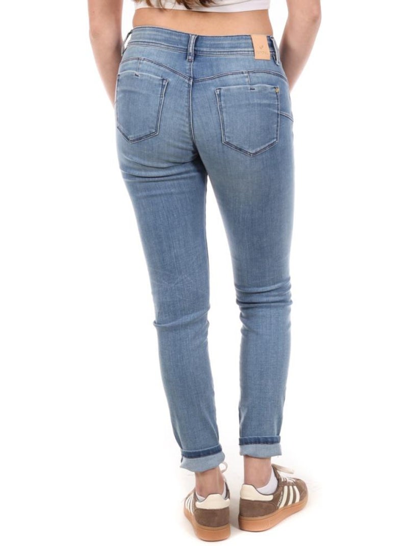 Jeans Skinny Azul Claro Kaporal LOCKK para Mulher Azul-jeans - Kiabi