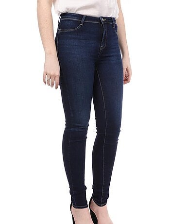 Jeans Skinny Azul Teddy Smith The Jeg High para Mulher