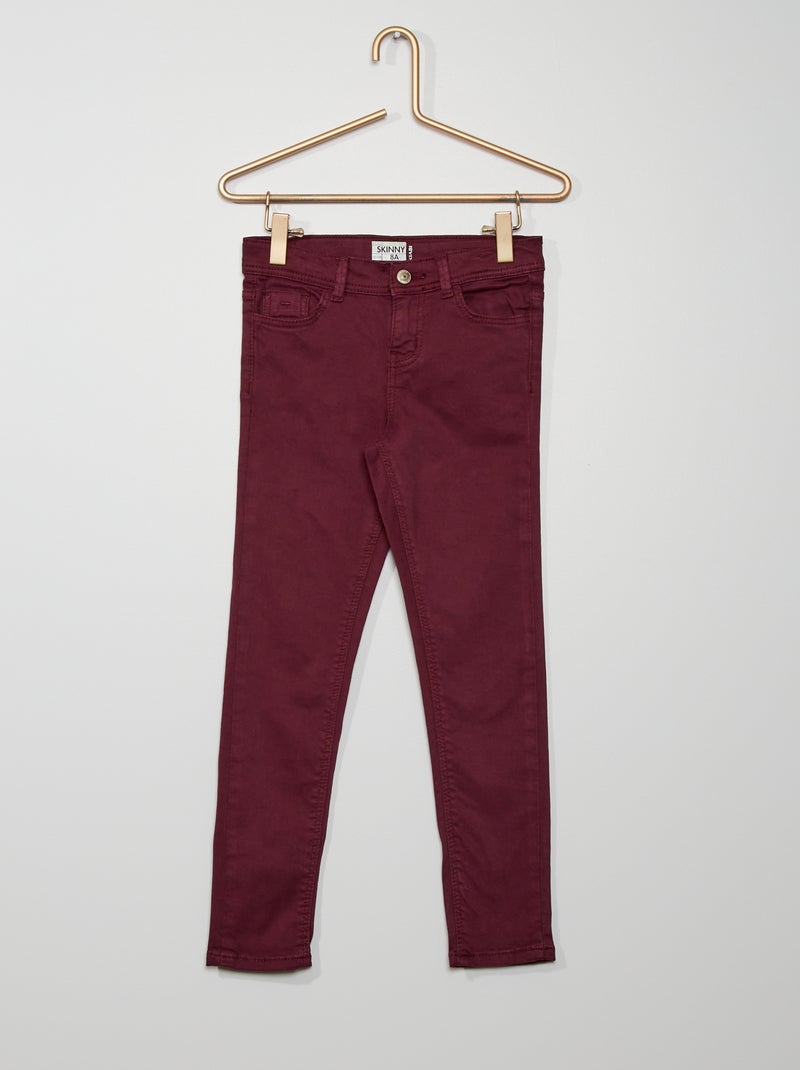 Jeans skinny de 5 bolsos Ameixa - Kiabi
