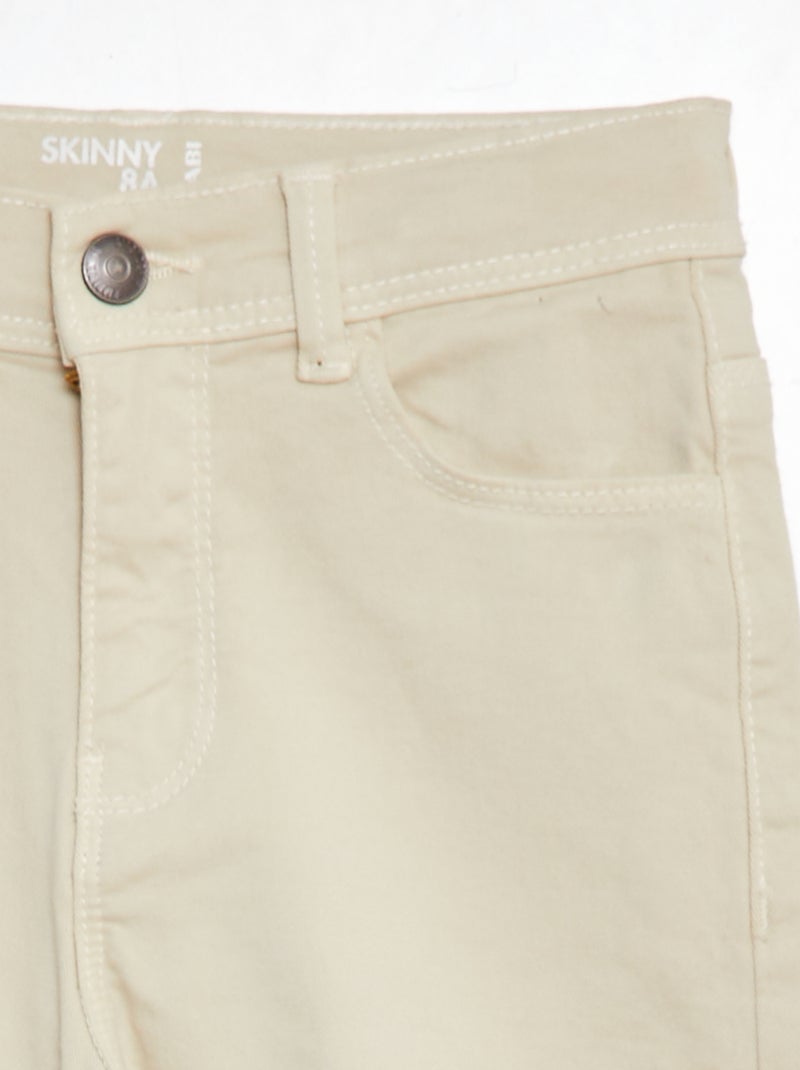 Jeans skinny de 5 bolsos BRANCO - Kiabi