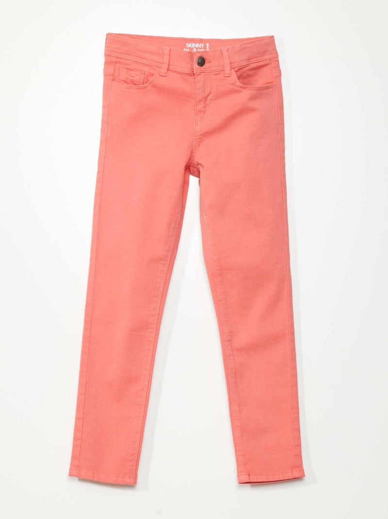 Jeans skinny de 5 bolsos LARANJA - Kiabi