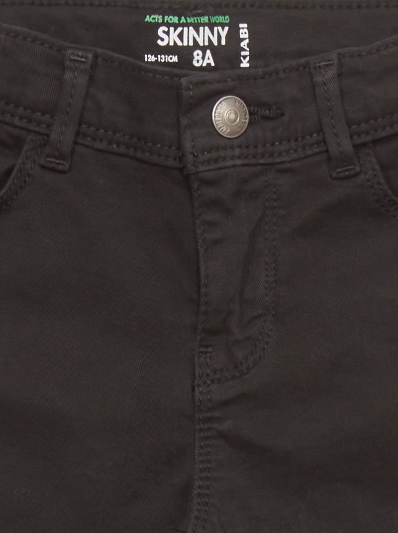 Jeans skinny de 5 bolsos Preto - Kiabi