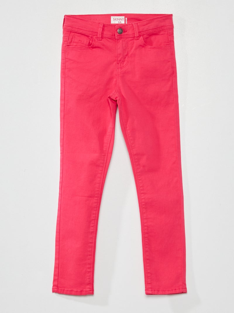 Jeans skinny de 5 bolsos Rosa Quente - Kiabi