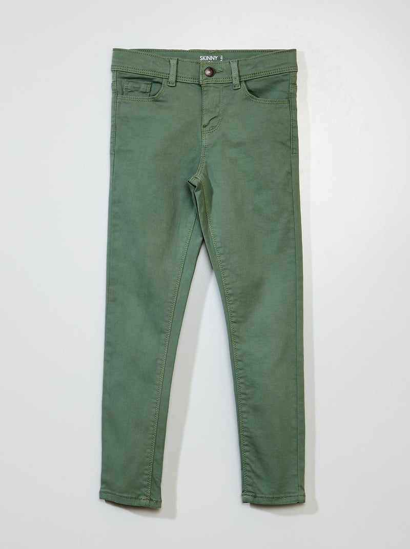 Jeans skinny de 5 bolsos VERDE - Kiabi