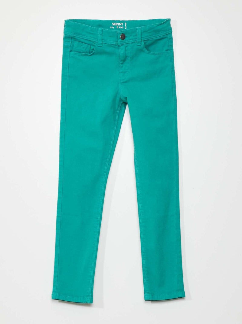 Jeans skinny de 5 bolsos VERDE - Kiabi