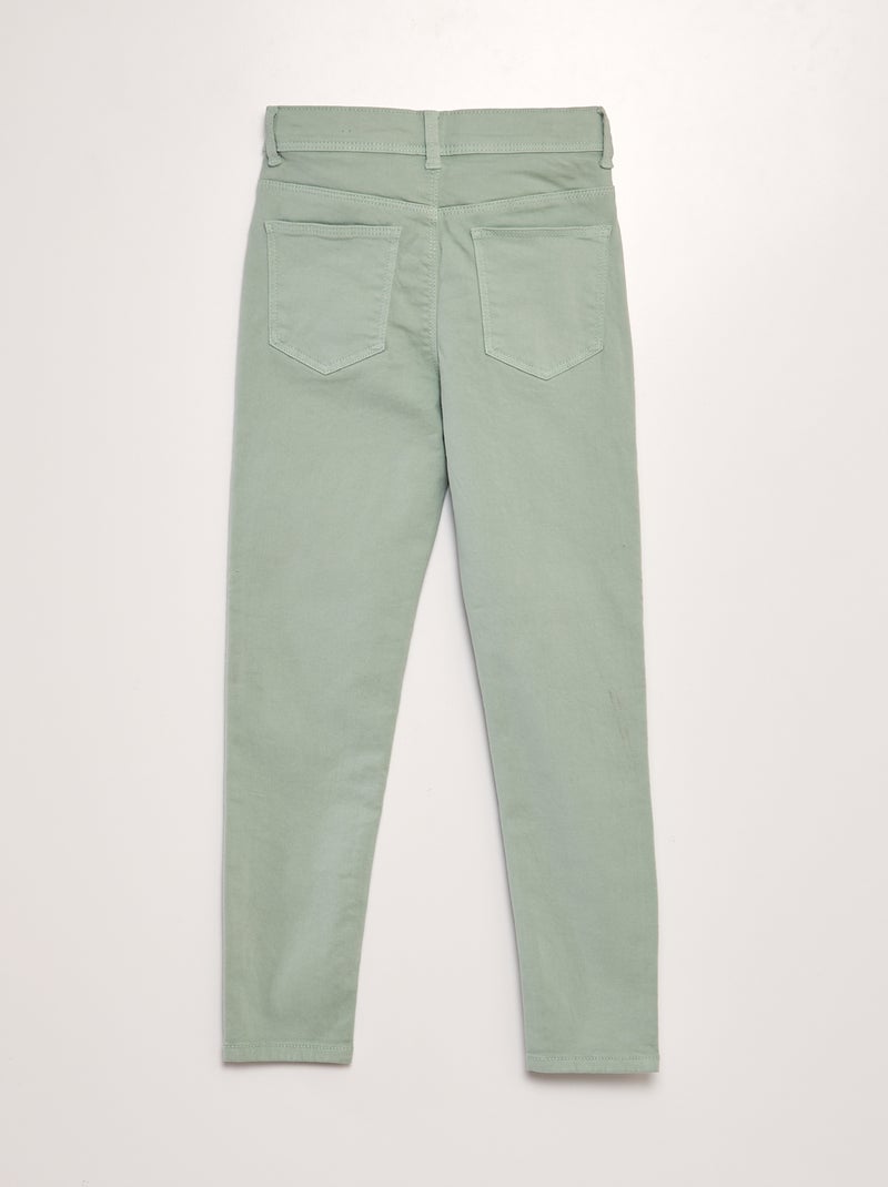 Jeans skinny de 5 bolsos VERDE - Kiabi