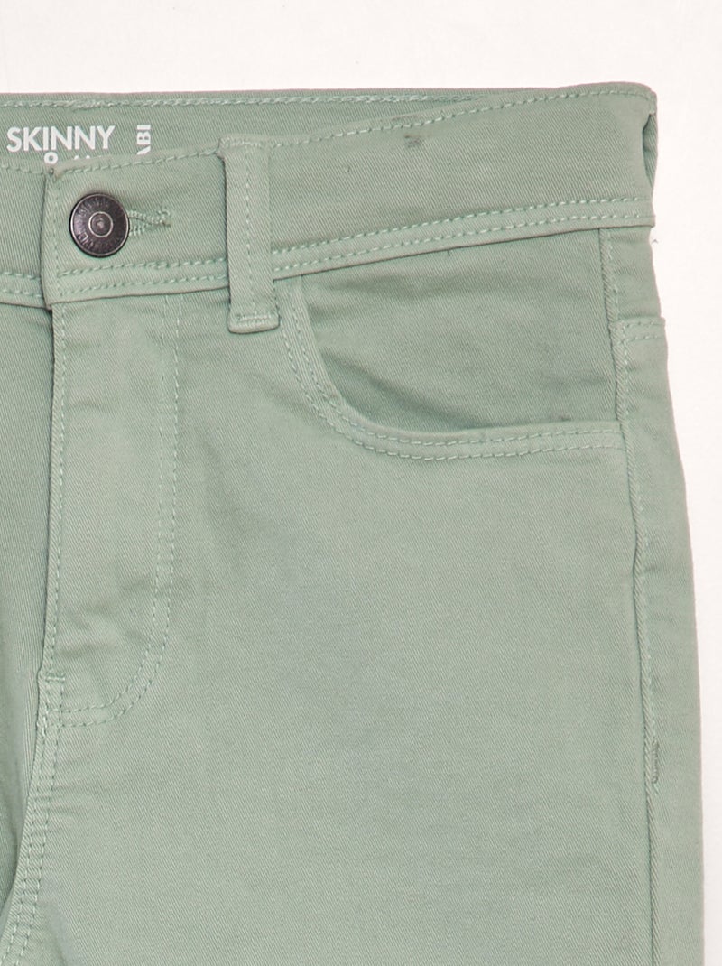 Jeans skinny de 5 bolsos VERDE - Kiabi
