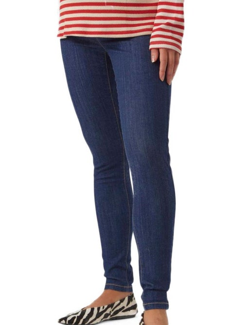 Jeans Skinny de Ganga Escura para Mulher Mamalicious Cilia - Kiabi Jeans Skinny de Ganga Escura para Mulher Mamalicious Cilia - Kiabi