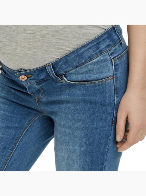 Jeans skinny de grávida azuis para mulher pieces maternity della - Kiabi Jeans skinny de grávida azuis para mulher pieces maternity della - Kiabi