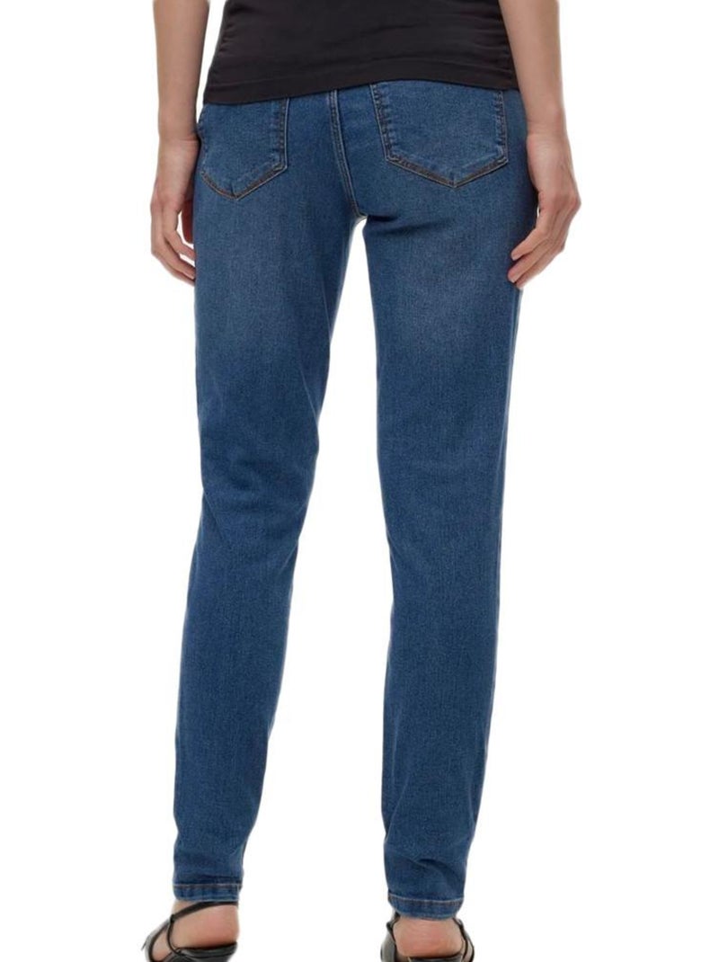 Jeans Skinny de Gravidez Azuis para Mulher Mamalicious Mecho Azul - Kiabi