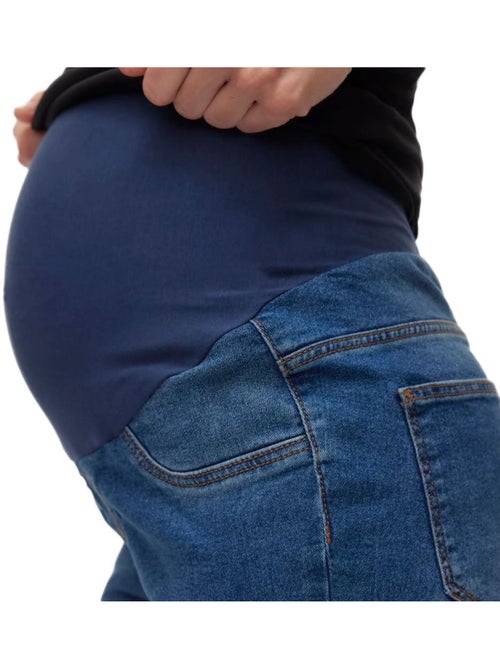 Jeans skinny de gravidez azuis para mulher mamalicious mecho - Kiabi Jeans skinny de gravidez azuis para mulher mamalicious mecho - Kiabi