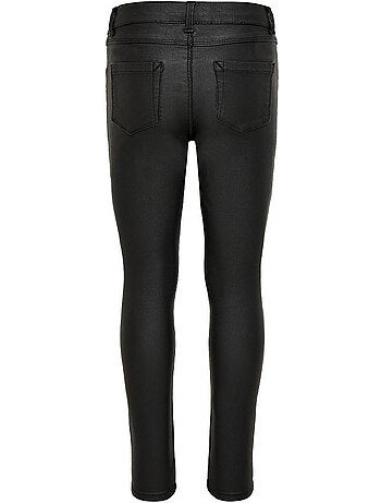 Jeans Skinny Pretos com Revestimento para Menina Pim 15210750