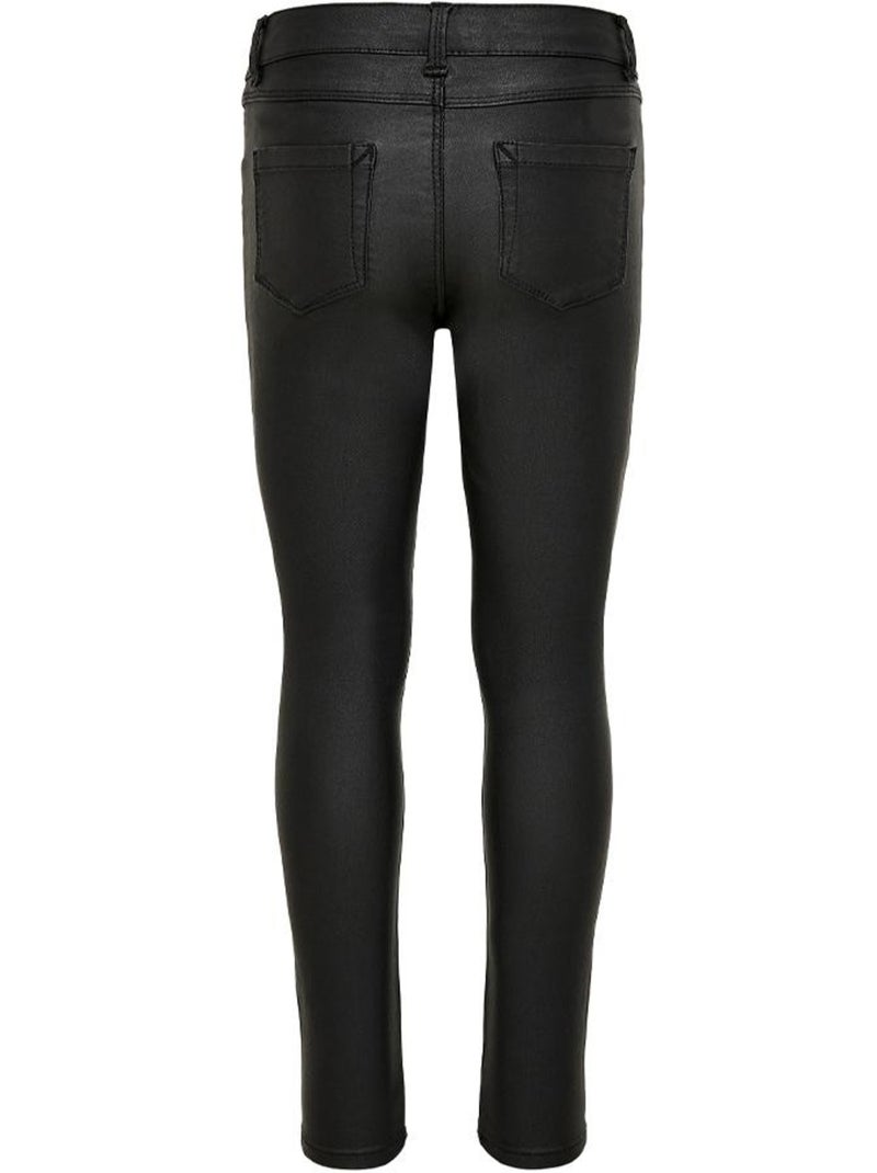 Jeans Skinny Pretos com Revestimento para Menina Pim 15210750 Preto - Kiabi