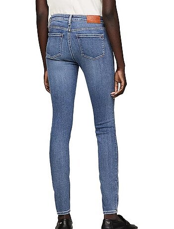 Jeans skinny tommy hilfiger flex como azul claro para mulher