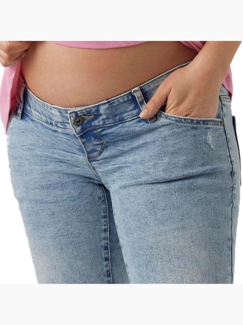 Jeans Slim Azuis de Grávida Mamalicious Barka - Kiabi