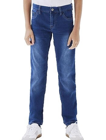 Jeans slim azuis para menina name it theo