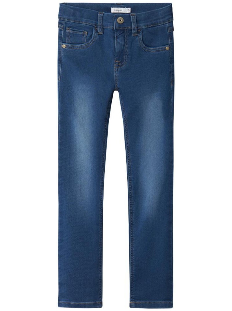Jeans Slim Azuis para Menina Name it Theo Azul - Kiabi