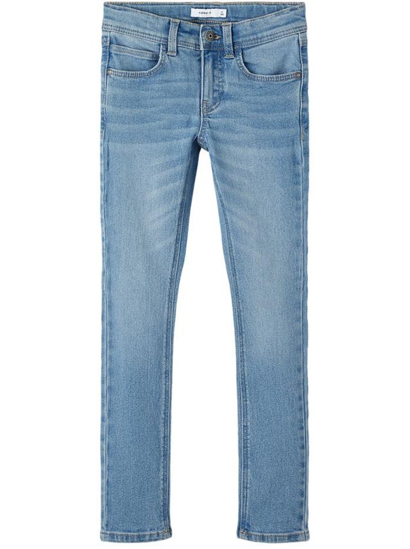 Jeans Slim Azuis para Menina Name It Theos Azul - Kiabi