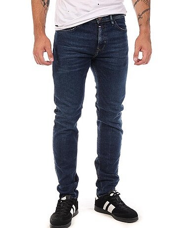 Jeans slim azul escuro para homem kaporal ninoxss