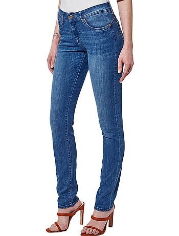 Jeans slim azul kaporal lockk para mulher