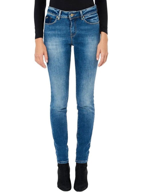 Jeans Slim Azul Lavado Kaporal FLORRE para Mulher - Kiabi Jeans Slim Azul Lavado Kaporal FLORRE para Mulher - Kiabi