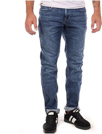 Jeans slim azul médio para homem pepe jeans pm202023