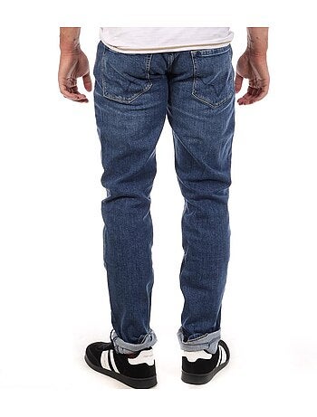 Jeans slim azul médio para homem pepe jeans pm202023