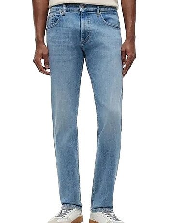 Jeans slim azul para homem tommy hilfiger scanton