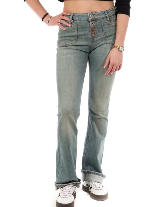 Jeans Slim Azul para Mulher Kaporal LUCKY - Kiabi Jeans Slim Azul para Mulher Kaporal LUCKY - Kiabi