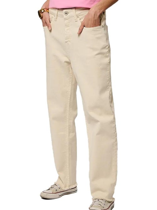 Jeans Slim Bege Kaporal Leony para Mulher - Kiabi Jeans Slim Bege Kaporal Leony para Mulher - Kiabi