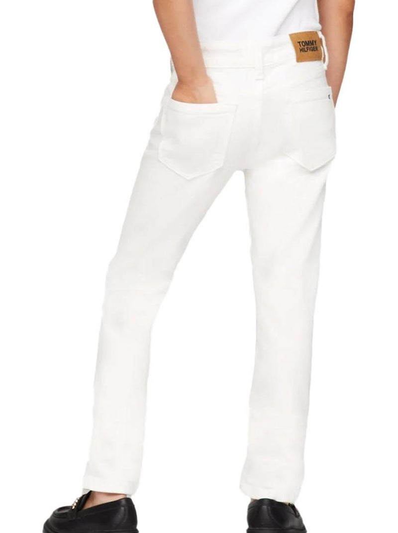 Jeans slim brancos tommy hilfiger nora para menina Branco - Kiabi