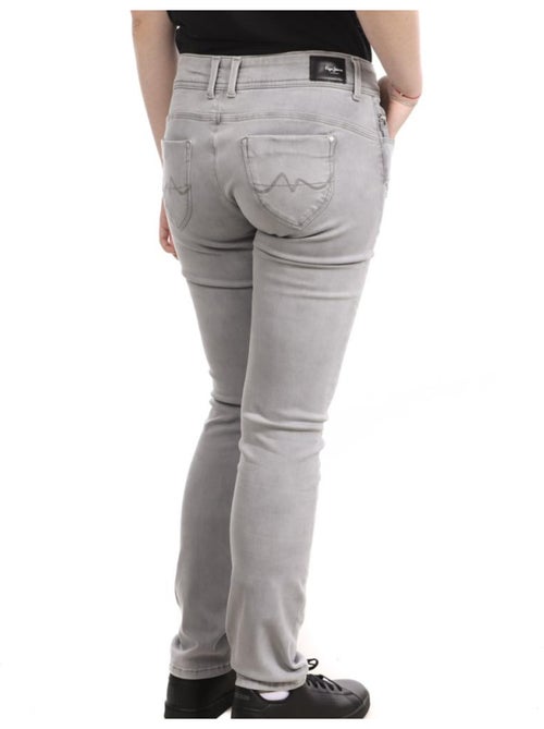 Jeans Slim Cinzento Katha Pepe Jeans para Mulher PL202236 - Kiabi Jeans Slim Cinzento Katha Pepe Jeans para Mulher PL202236 - Kiabi