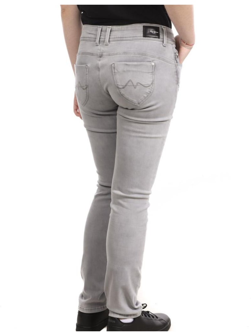 Jeans Slim Cinzento Katha Pepe Jeans para Mulher PL202236 Cinza-prateado - Kiabi