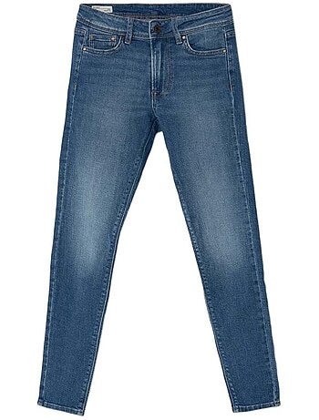 Jeans Slim de Cintura Alta Azul para Menina Pepe Jeans Pixlette