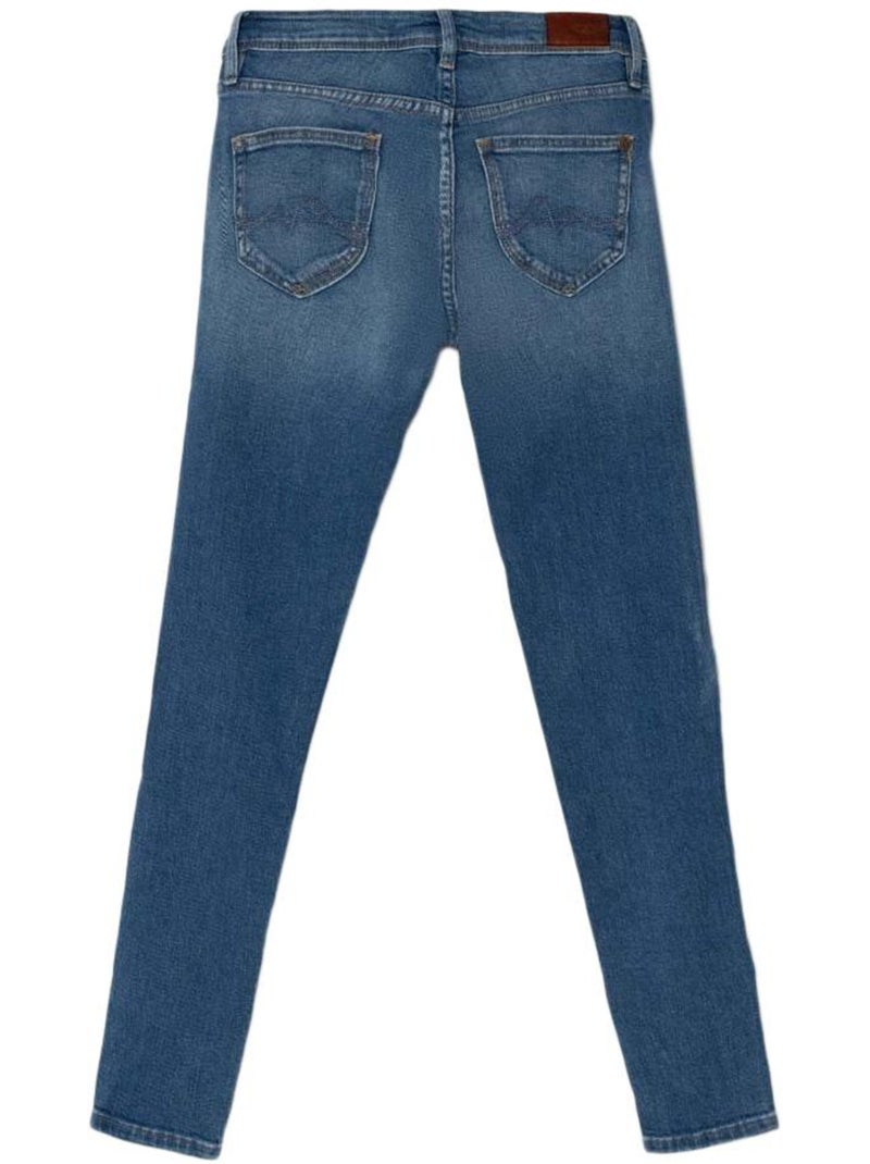 Jeans Slim de Cintura Alta Azul para Menina Pepe Jeans Pixlette Azul - Kiabi
