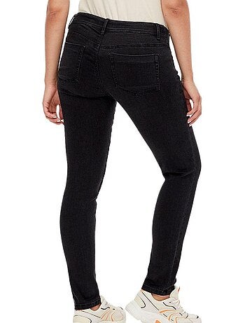 Jeans Slim de Gravidez Pretos Mamalicious Elastics