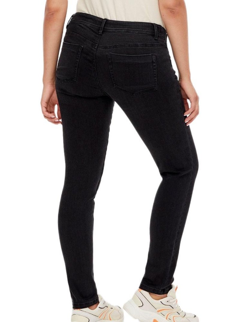 Jeans Slim de Gravidez Pretos Mamalicious Elastics Preto - Kiabi