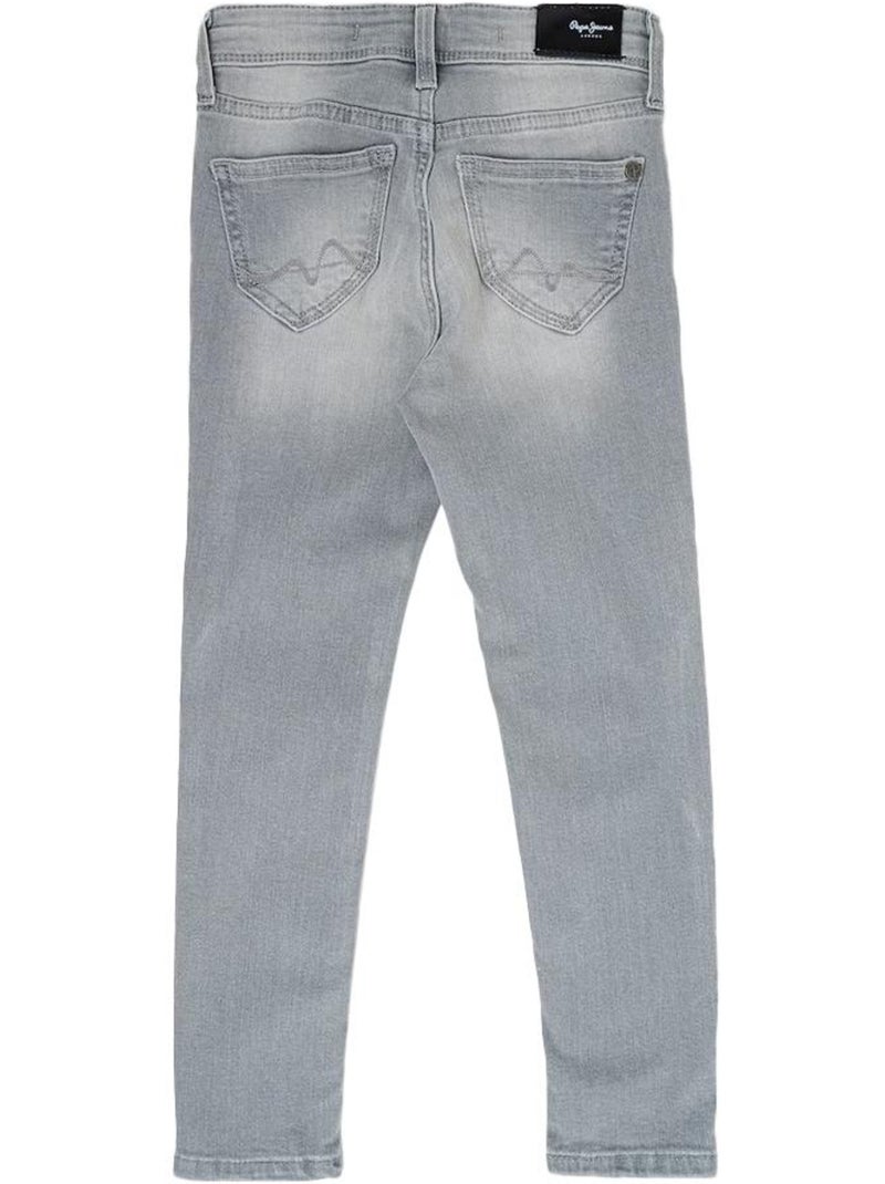 Jeans Slim de Rapariga Cinzentos Pepe Jeans Pixlette High Cinza-prateado - Kiabi