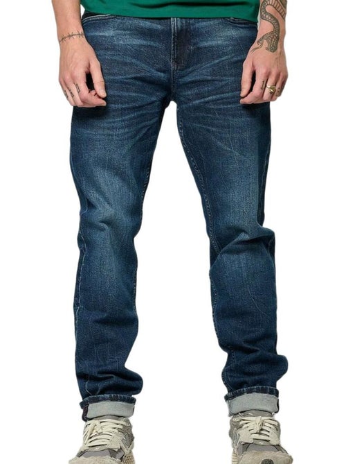 Jeans slim fit azul escuro para homem kaporal irish - Kiabi Jeans slim fit azul escuro para homem kaporal irish - Kiabi