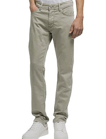 Jeans slim fit kaki para homem teddy smith rock
