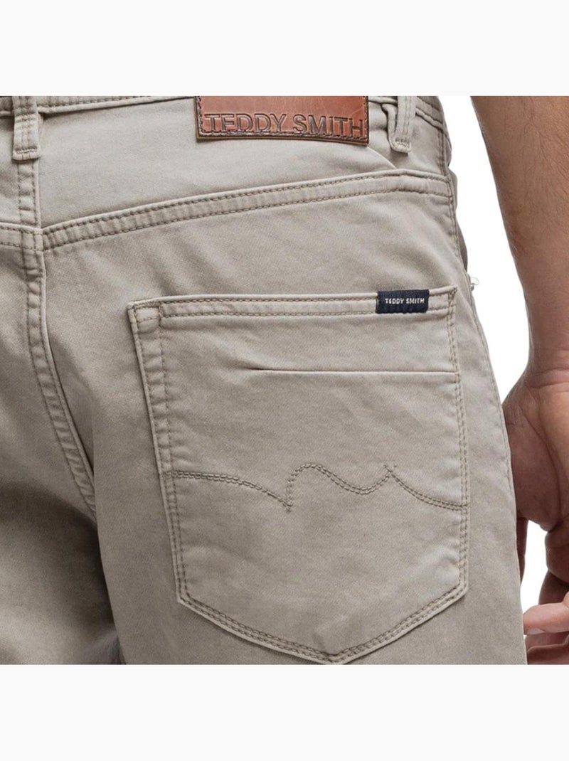 Jeans slim fit kaki para homem teddy smith rock Verde cáqui claro - Kiabi