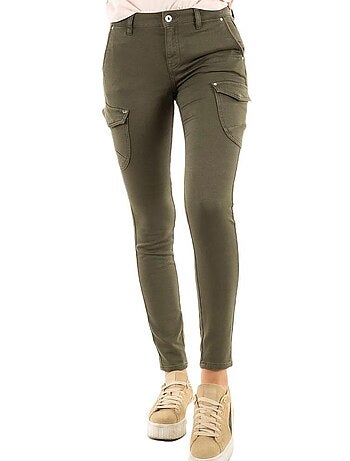 Jeans Slim Kaki Dera para Mulher Kaporal